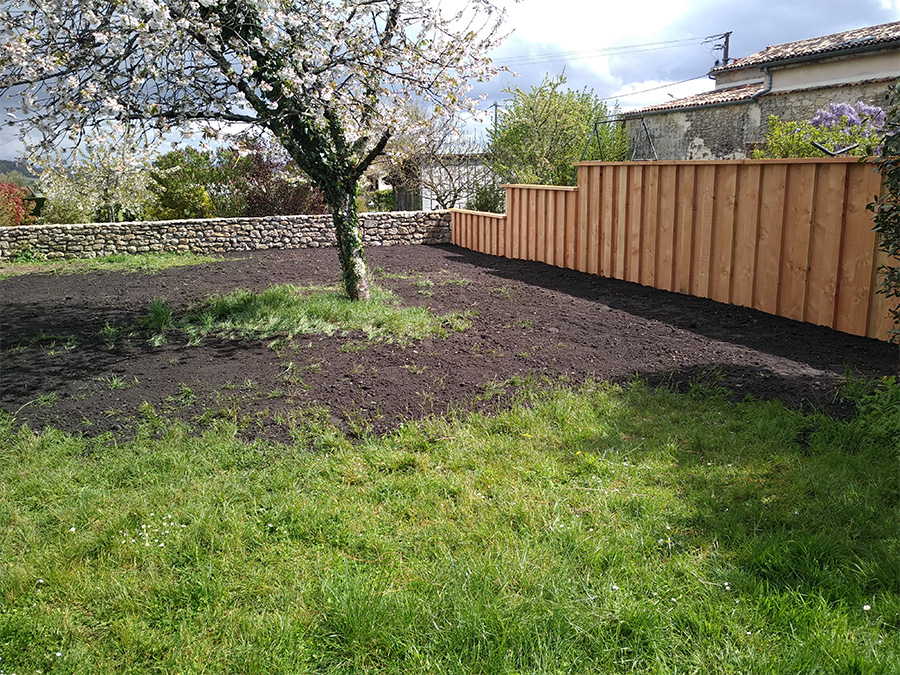 ARBRE JARDIN ENVIRONNEMENT Paysagiste Libourne Cloture Bois