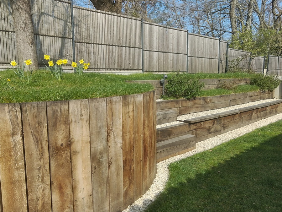 ARBRE JARDIN ENVIRONNEMENT Paysagiste Libourne Mur De Soutenement Bois